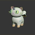 Modern Game Character Angel Cat Cartoon Cat 3d model