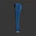 Women's Blue Distressed Jeans with Rolled Cuffs and Ripped Details Fashionable Casual Wear