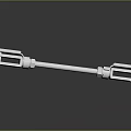 Stainless Steel Mechanical Connector With Shiny Surface And Bolted End Pieces