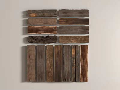 Modern Wood Plank Old Wood Plank Old Wood Decayed Wood Billboard 3d model