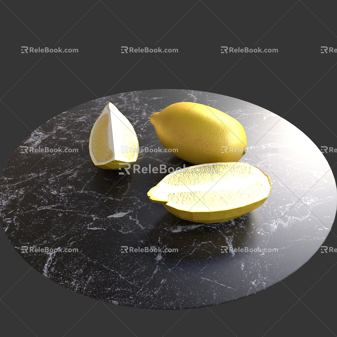 Lemon Fragrance Lemon Fruit 3d model