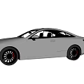 Mercedes Benz Silver Coupe Car Front and Rear View Exterior Design Details