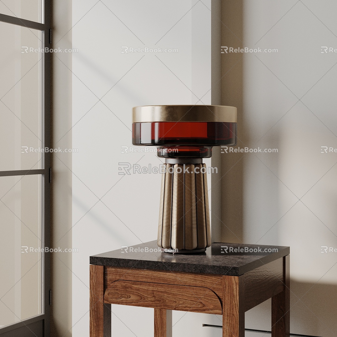 Modern table lamp 3d model