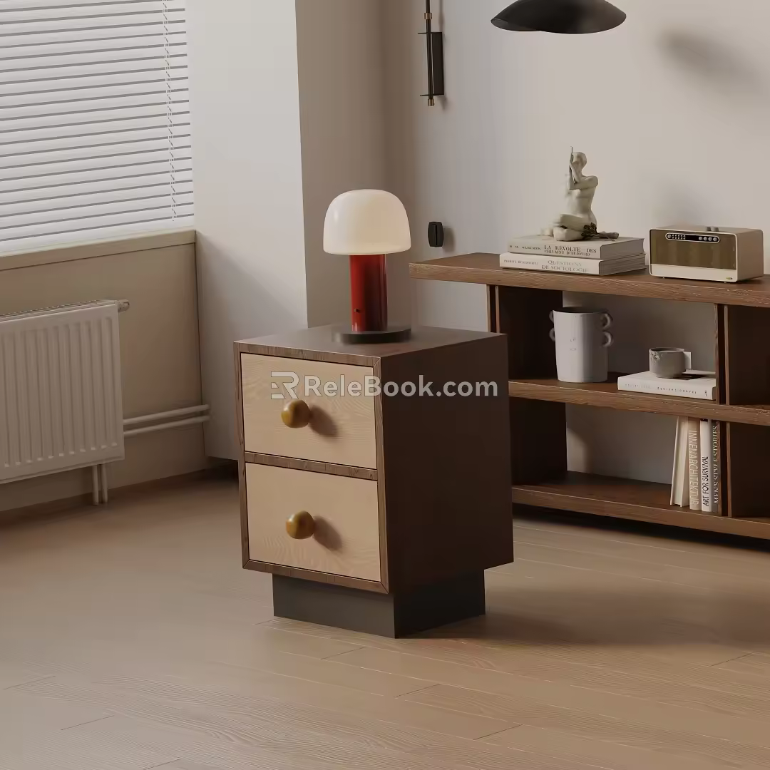 Modern bedside table 3d model