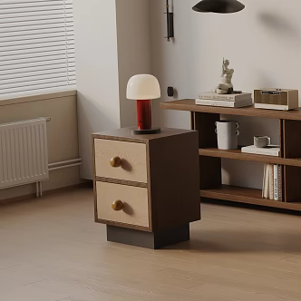 Modern bedside table 3d model