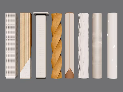 Special-shaped Pillar Creative Package Pillar Decorative Pillar Mall Decorative Pillar 3d model