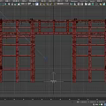 Wooden Elevated Platforms Construction With Ladders Railings And Frame Structure 3d model