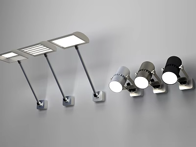 Modern Downlights and Spotlights with Various Styles for Home Interior Lighting 3d model