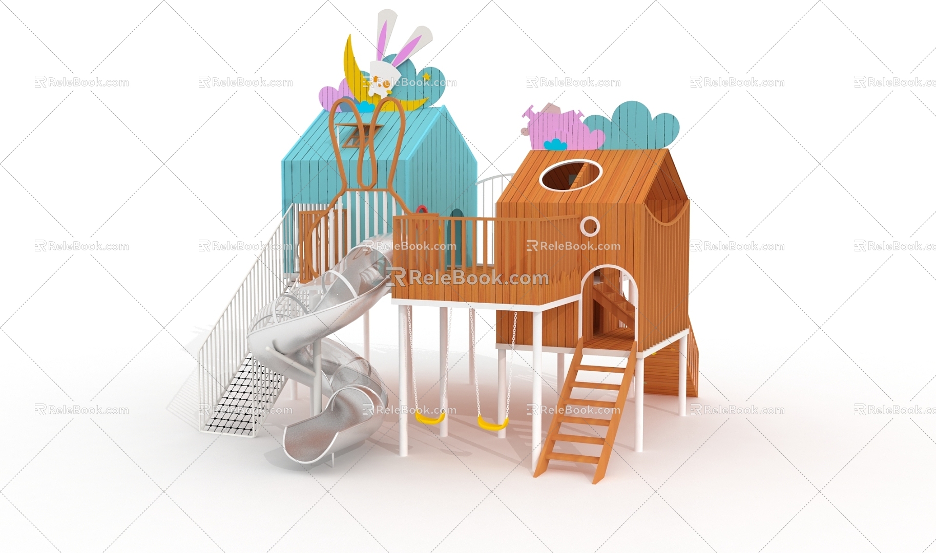 Amusement Equipment Rabbit Paradise 3d model