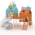 Amusement Equipment Rabbit Paradise 3d model