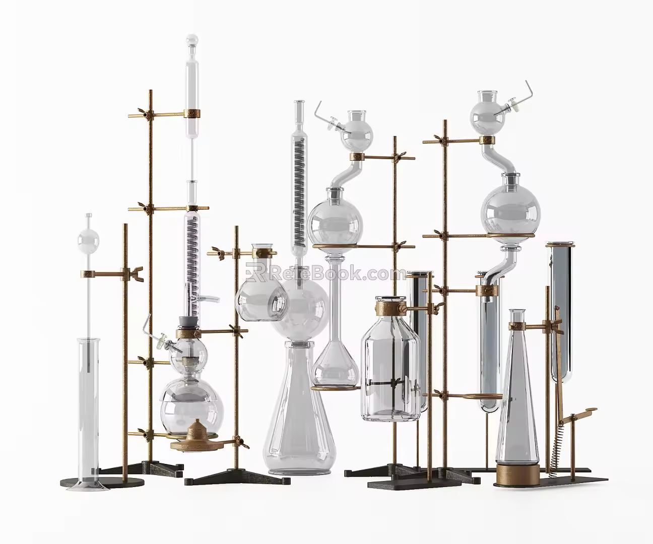 Modern Flask Laboratory Equipment Flask 3d model