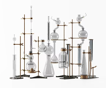 Modern Flask Laboratory Equipment Flask 3d model