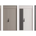 Modern Security Doors With Multiple Panel Designs And Different Color Options 3d model