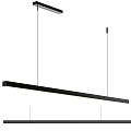 Modern Linear Black Pendant Light with Slim Design for Dining Room Space