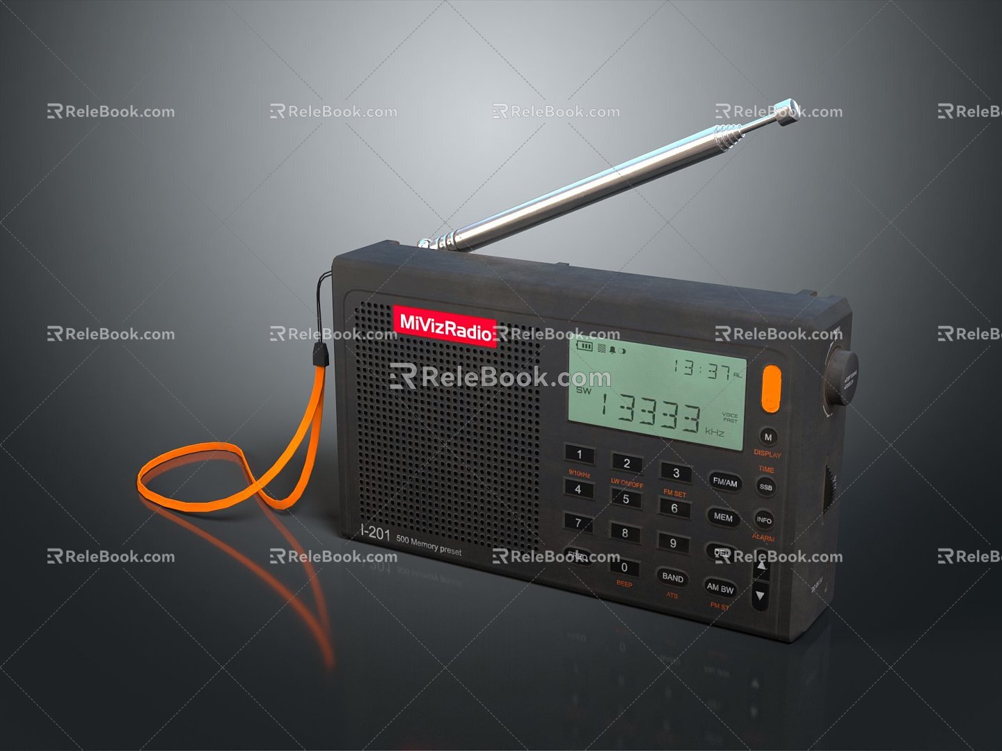 Radio Portable Radio Desktop Radio Full Band Radio 3d model