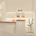 Modern Clothing Store Interior With Mannequin Hanging Clothes And Decorative Plants