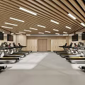 Modern Gym Interior With Various Fitness Equipment