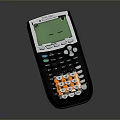 Black Electronic Calculator with Green Display Screen and User Friendly Keypad for Daily Calculations