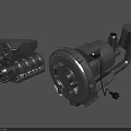Industrial Equipment With Electric Motor Metal Pump And Mechanical Drive Components