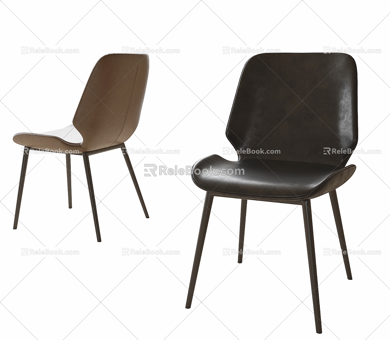 Dining Chair Single Chair 3d model