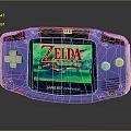 Game machine electronic chicken palm game machine hand game machine handheld game machine computer PC 3d model