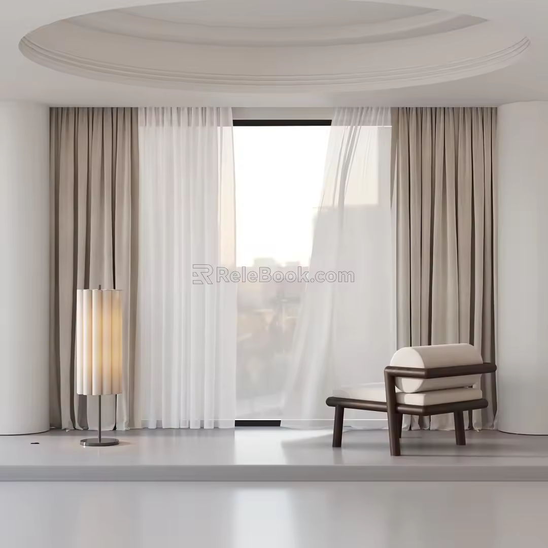 Curtains 3d model