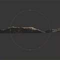 3D Mountainous Terrain Model Featuring Undulating Valleys And Various Colors