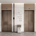 Elevator Hall Elevator Door Elevator Button Lobby Elevator Hotel Elevator 3d model
