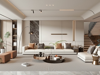 modern living room 3d model