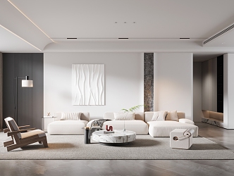 modern living room 3d model