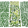 Microtopography Landscape Design With Various Green Landform Patterns Shapes And Textures 3d model