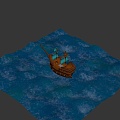 pirate ship 3d model