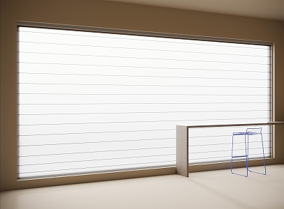 Modern Shangri-La blinds venetian blinds curtain 3d model