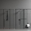 Minimalist shower room 3d model