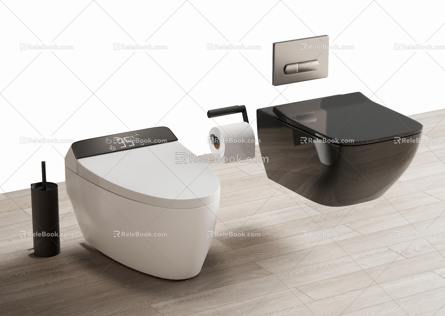 Smart toilet toilet model