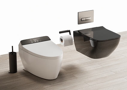 Smart toilet 3d model