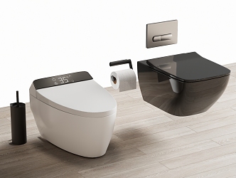 Smart toilet 3d model