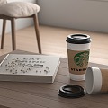 Modern Coffee Cup Coffee Starbucks Coffee 3d model