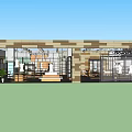 Modern Clothing Store Interior With Mannequins Shelves And Display Stands Open Layout And Bright Lighting