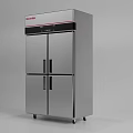 Commercial Stainless Steel Four Door Refrigerator Freezer with Wheels for Commercial Kitchen Use