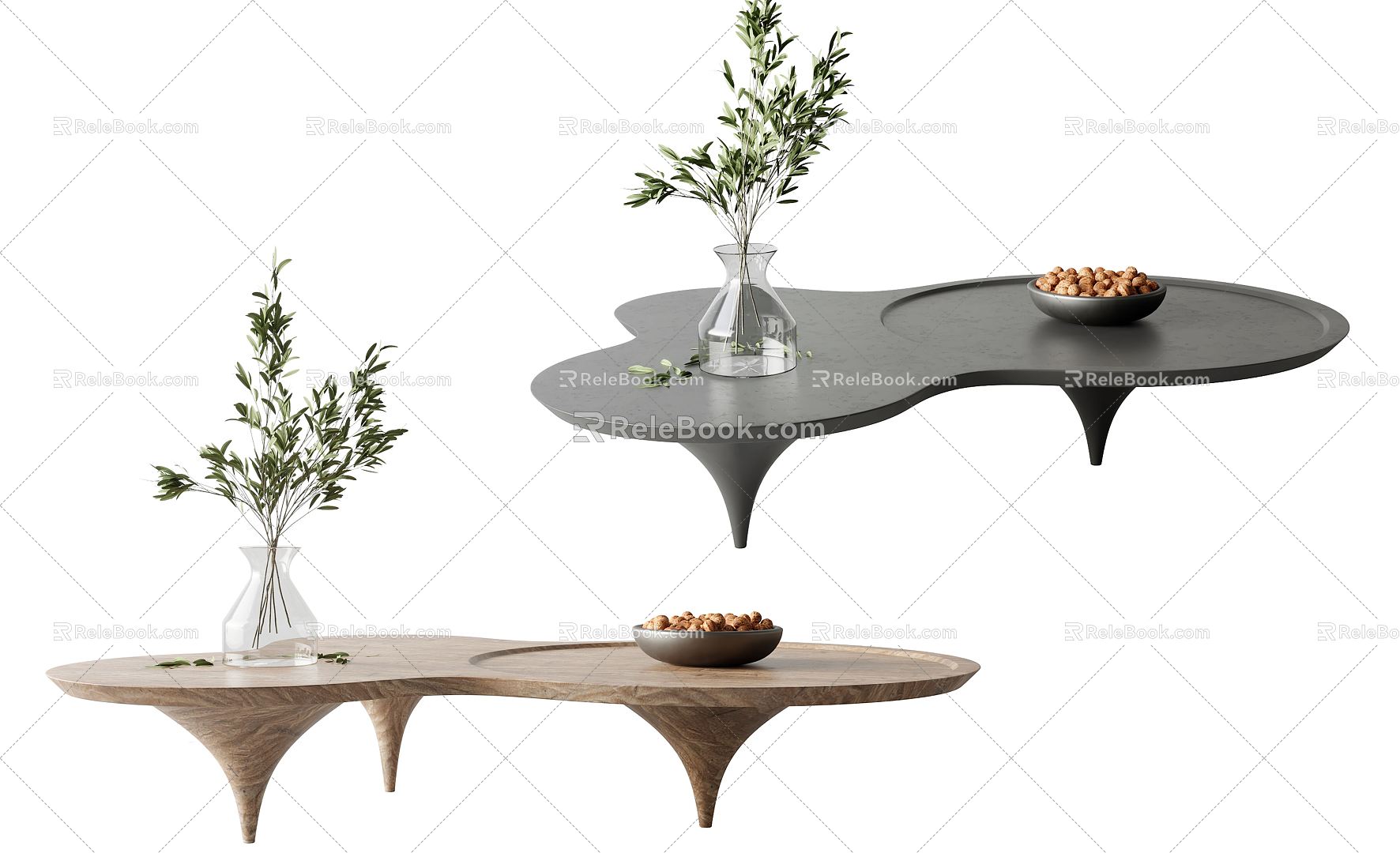 Modern coffee table model