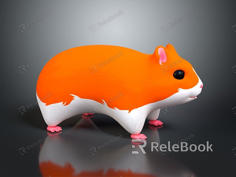 Modern Cartoon Animals Dutch Pig Cartoon Characters Cartoon Small Animals model