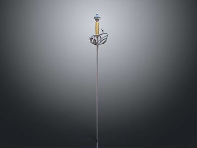 Pepperheimer Sword Cold Weapon Metal Blade Knives 3d model