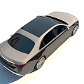 Golden Mercedes Maybach Luxury Sedan Featuring Chrome Grille LED Headlights and Sleek Profile