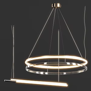 Modern Chandelier Simple Chandelier Combination 3d model