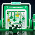 Sprite Beer and Beverage Music Festival Meichen Sales Sign-in Area Store Shopping Mall Multi-path Standard Booth Net Red Cool Meichen Punch Point DP Point Photo Area Roadshow Activities Quickly Stack 3d model