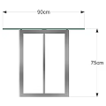 Modern Glass Top Dining Table With Sleek Metal Legs And Contemporary Design
