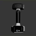 SCANTECH Handheld Scanning Device With Black White Design Base And Camera Lens