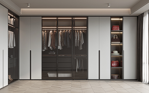 Modern wardrobe 3d model