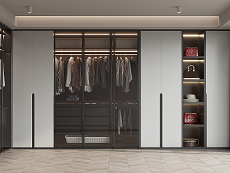 Modern wardrobe 3d model